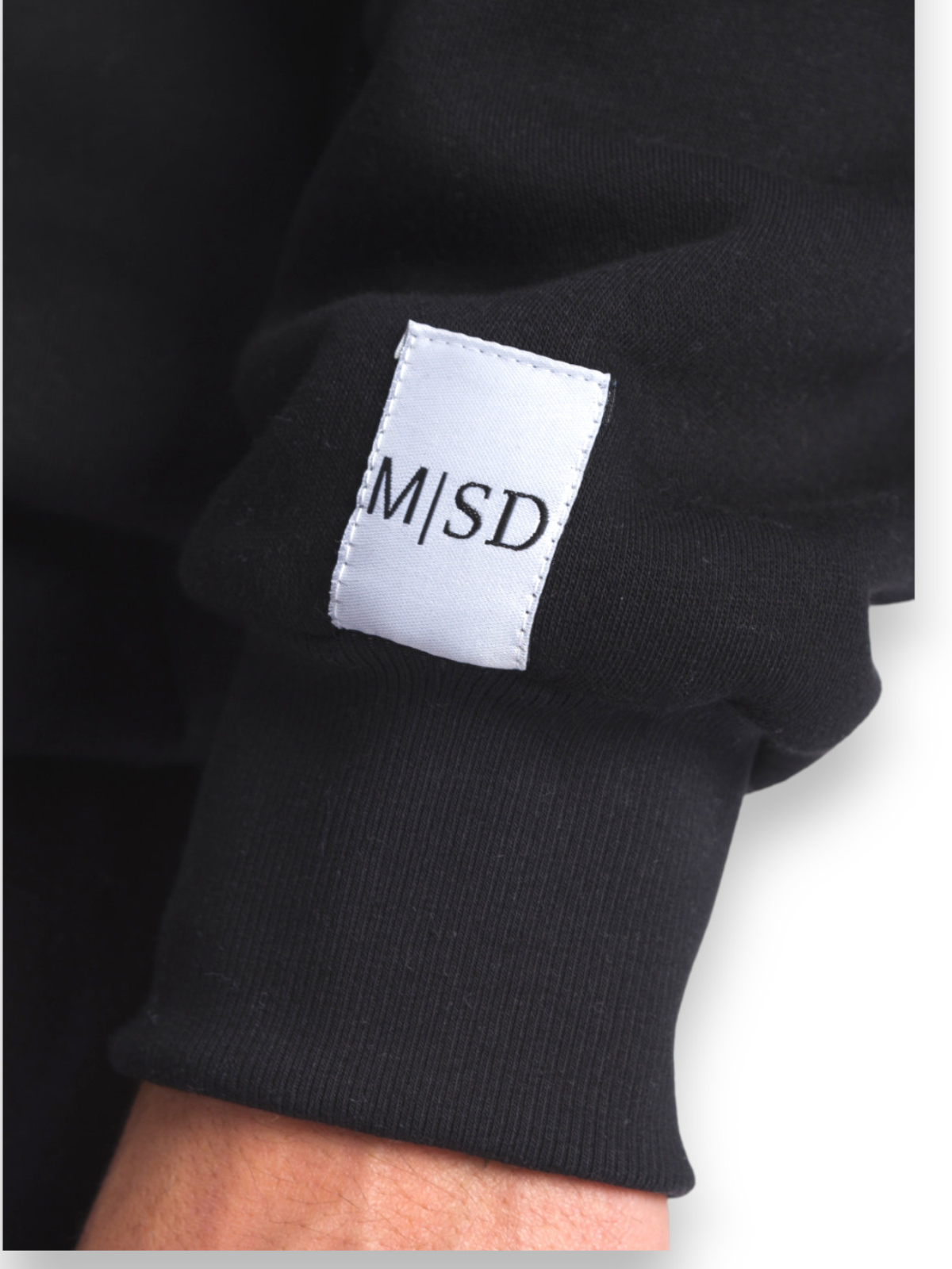 MSD Kapuzenpullover schwarz mit Patch unisex MySugardaddy Store